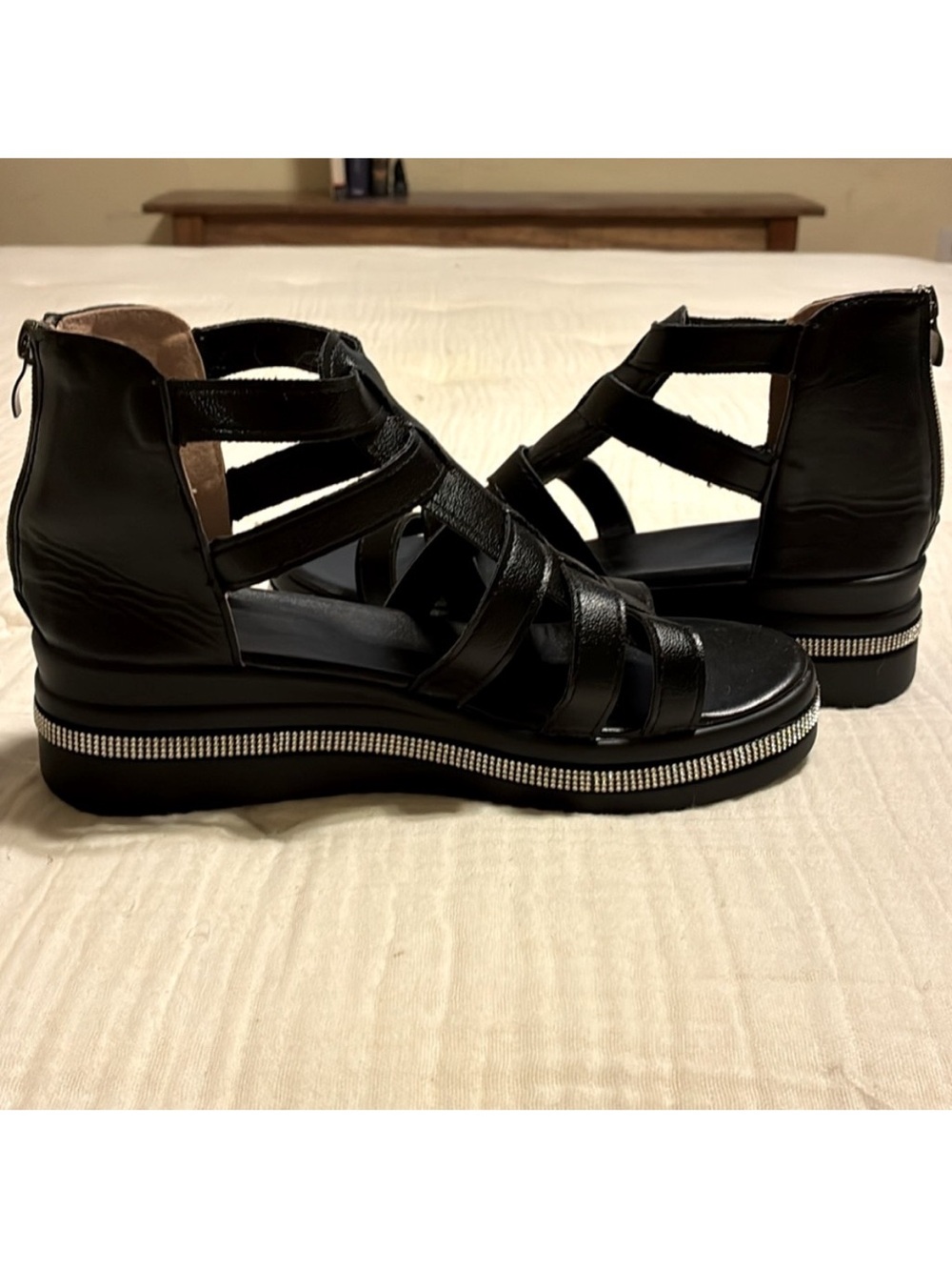 New Chloe Wedge Sandals in
Black size 8.5 Reserved @sandi_gonsalves - Picture 4 of 5